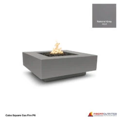 Cabo Square Gas Fire Pit 41 Cabo Square Gas Fire Pit -Grand Canyon Natural gray cabo square gas fire pit