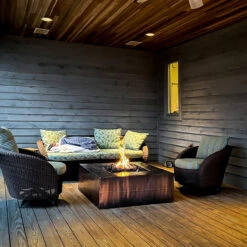 Quad Square Copper Fire Pit 36″ Or 42″ -Grand Canyon Quad Copper lifestlyejpg