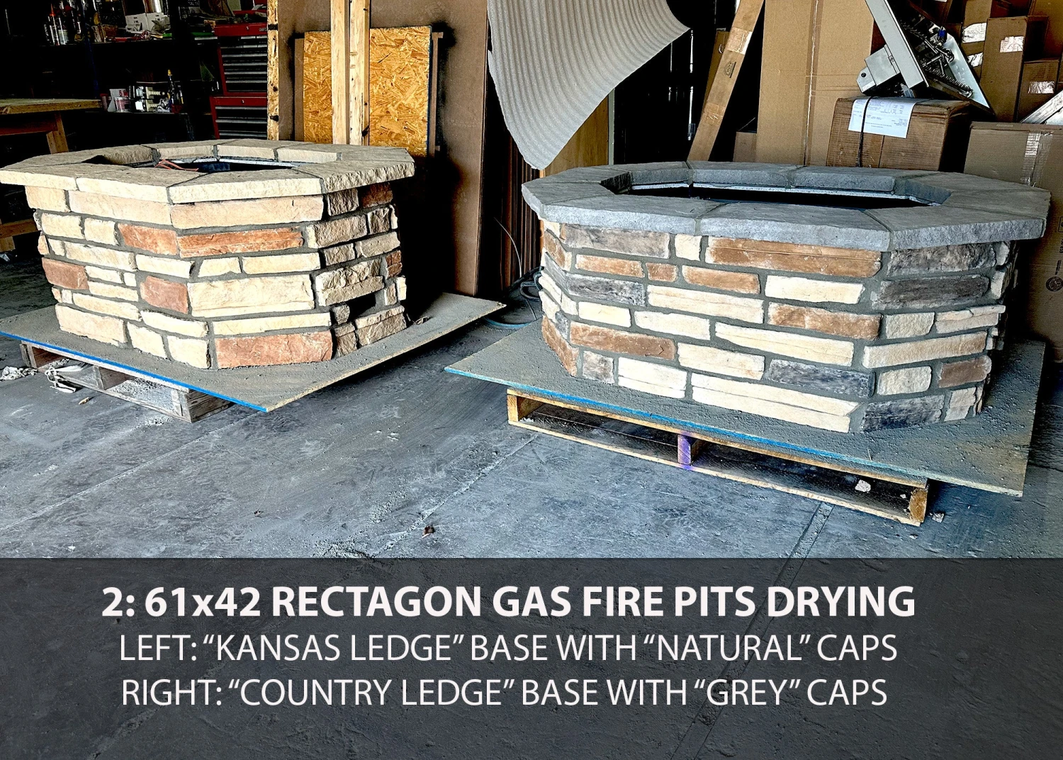 61″ X 42″ Rectagon Custom Stone Gas Fire Pit 14 61″ X 42″ Rectagon Custom Stone Gas Fire Pit - Image 13