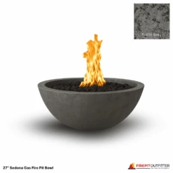 27" Sedona Gas Fire Pit Bowl 32 27" Sedona Gas Fire Pit Bowl -Grand Canyon Rustic Gray 27 Sedona Gas Fire Pit