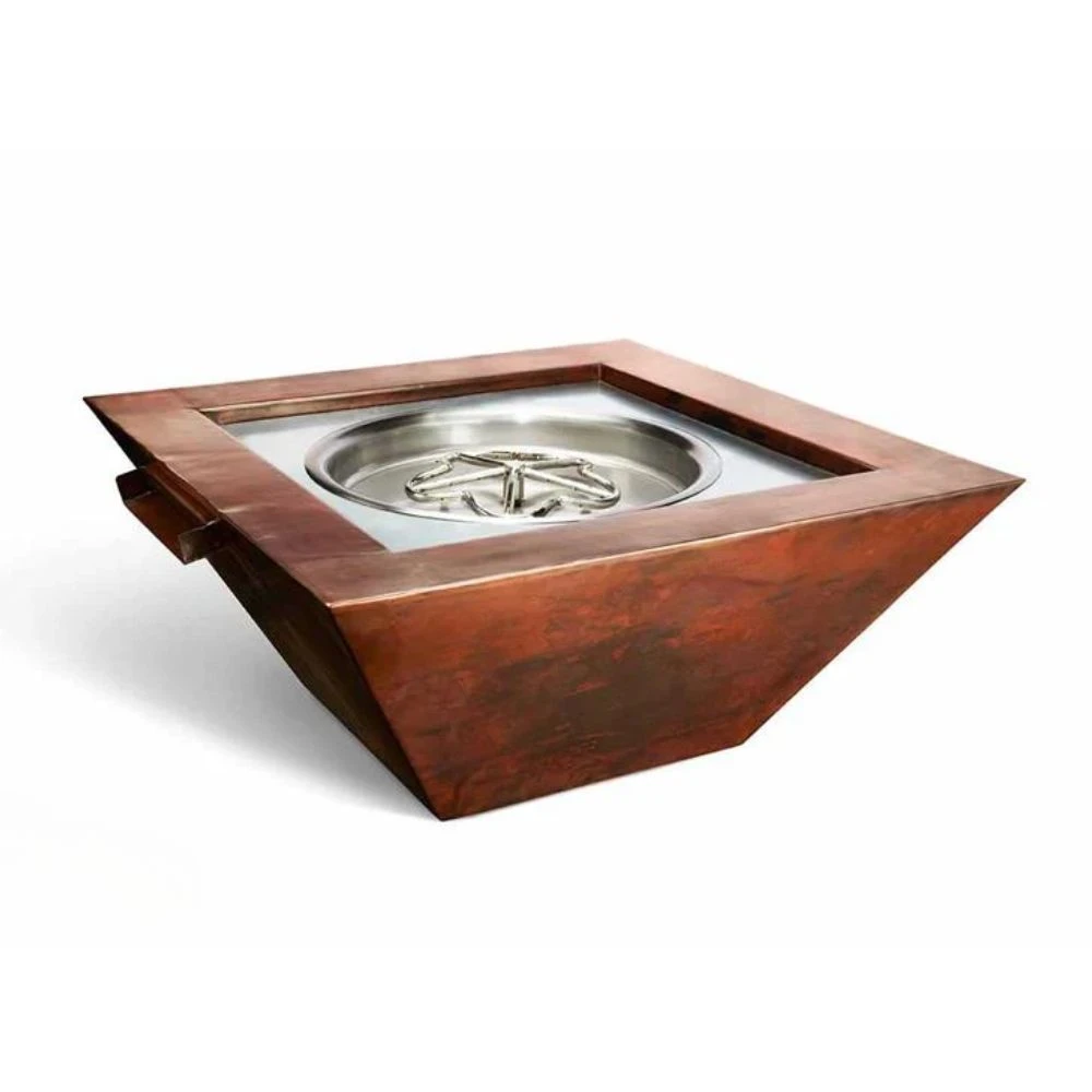 Sierra Square Copper Gas Fire And Water Bowl 3 Sierra Square Copper Gas Fire And Water Bowl