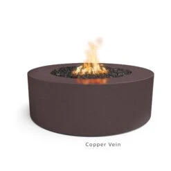 Unity Round Steel Gas Fire Pit 18" High (3 Sizes) 19 Unity Round Steel Gas Fire Pit 18" High (3 Sizes) -Grand Canyon Unity Fire Pit Powder Coat Copper Vein text 06301af9 fa2e 4d1a 85d1 ddd5d4fe094a