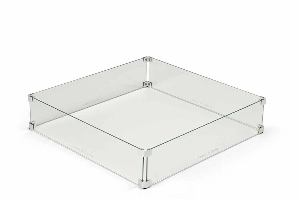 Square Glass Wind Guards 3 Square Glass Wind Guards