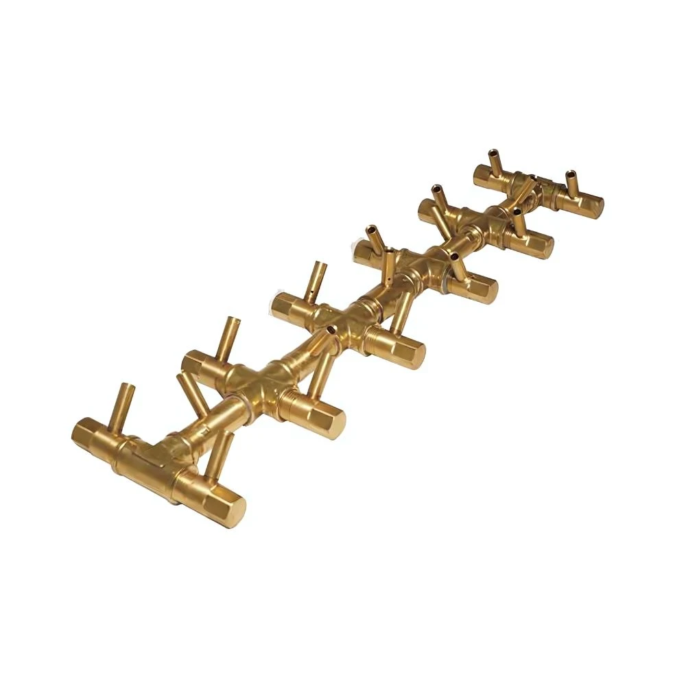 Warming Trends Crossfire Tree Style Brass Gas Fire Pit Burners 3 Warming Trends Crossfire Tree Style Brass Gas Fire Pit Burners