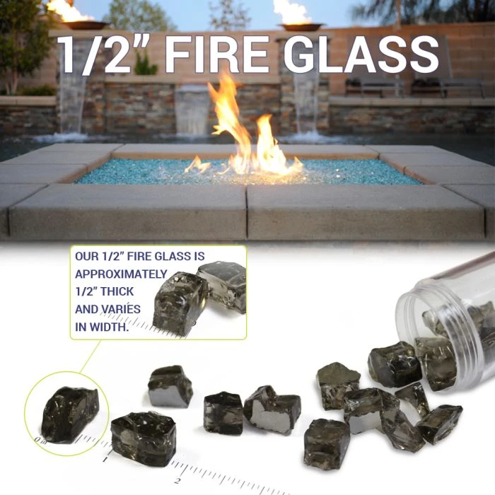 Yosemite Reflective Fire Glass 1/2" 5 Yosemite Reflective Fire Glass 1/2" - Image 3