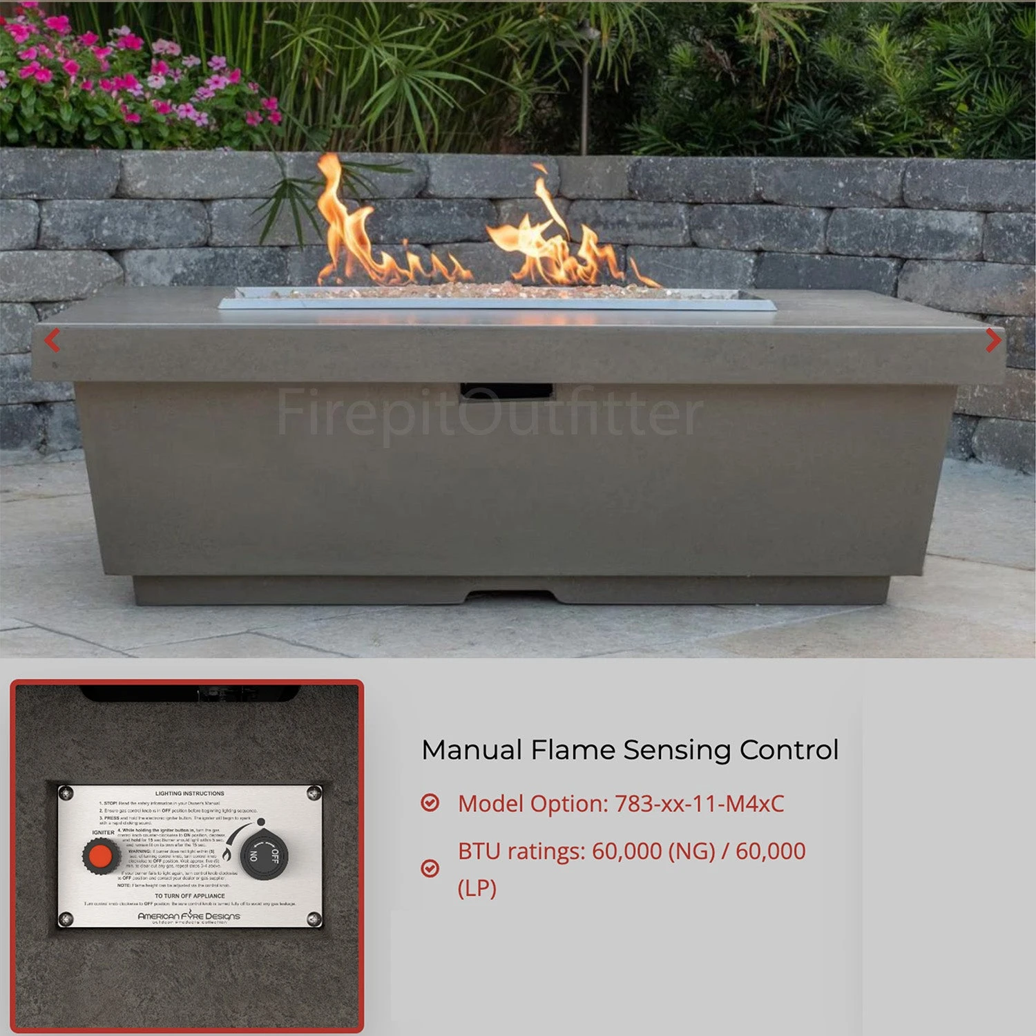 Contempo Rectangle Fire Pit 9 Contempo Rectangle Fire Pit - Image 7