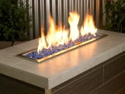 Cobalt Blue Fire Glass 1/4" 10 Cobalt Blue Fire Glass 1/4" -Grand Canyon aff cobl flame3