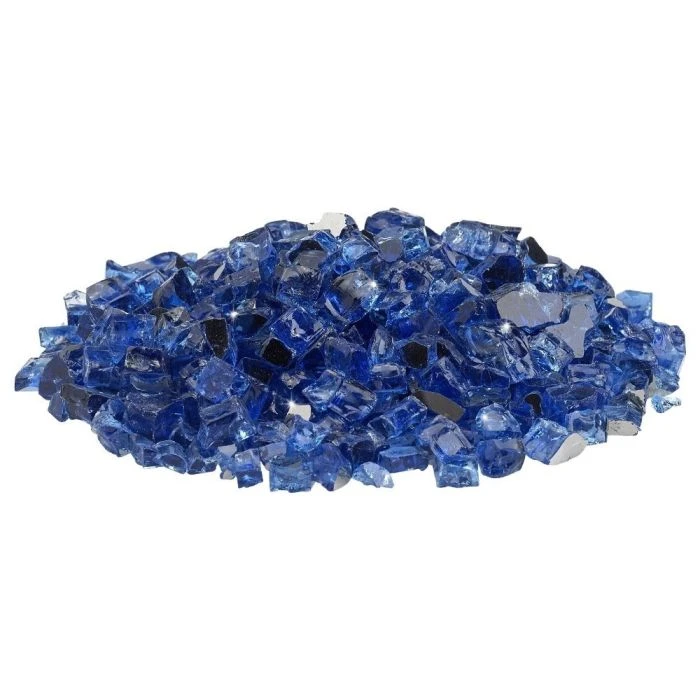 Cobalt Reflective Blue Fire Glass 1/2" 5 Cobalt Reflective Blue Fire Glass 1/2" - Image 3