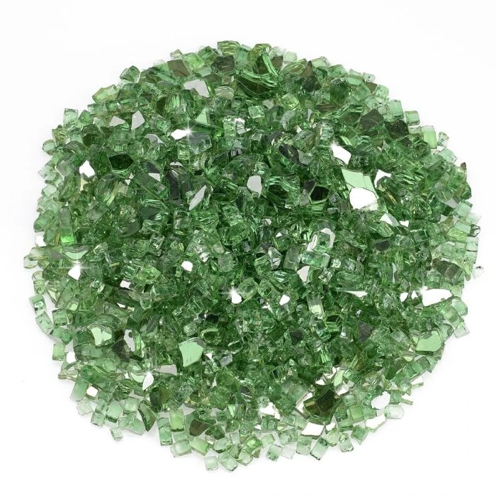 Evergreen Reflective Fire Glass 1/4" 3 Evergreen Reflective Fire Glass 1/4"