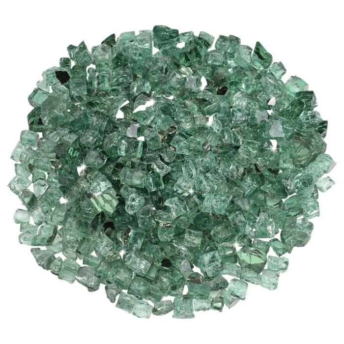 Evergreen Reflective Fire Glass 1/2" 3 Evergreen Reflective Fire Glass 1/2"