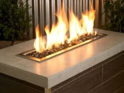 Gray Fire Glass 1/2" 10 Gray Fire Glass 1/2" -Grand Canyon aff gry12 flame2