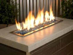 Pacific Blue Fire Glass 1/2" 10 Pacific Blue Fire Glass 1/2" -Grand Canyon aff pabl12 flame1