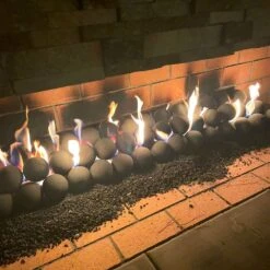 4" Cape Gray Lite Stone Fire Balls - Set Of 6 23 4" Cape Gray Lite Stone Fire Balls - Set Of 6 -Grand Canyon afg fbl 6b 3 952f3543 ad62 4de9 ab48 5e201680ec74
