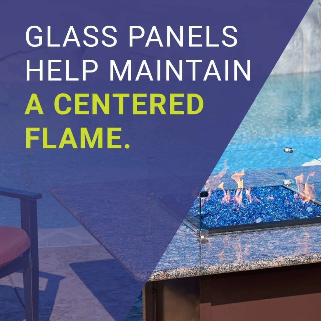 Square Tempered Glass Wind Guard For 18" Pan 7 Square Tempered Glass Wind Guard For 18" Pan - Image 5