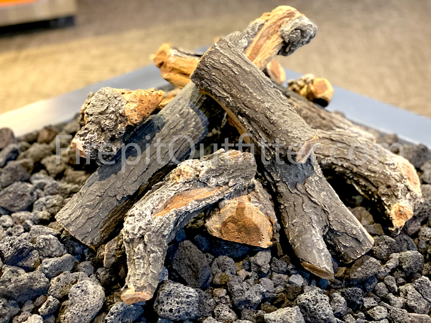 9 Piece 18" - 24" Arizona Weathered Oak Outdoor Fire Logs 3 9 Piece 18" - 24" Arizona Weathered Oak Outdoor Fire Logs