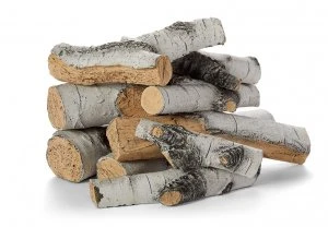 9 Piece 18" - 24" Aspen Birch Outdoor Log Set 3 9 Piece 18" - 24" Aspen Birch Outdoor Log Set