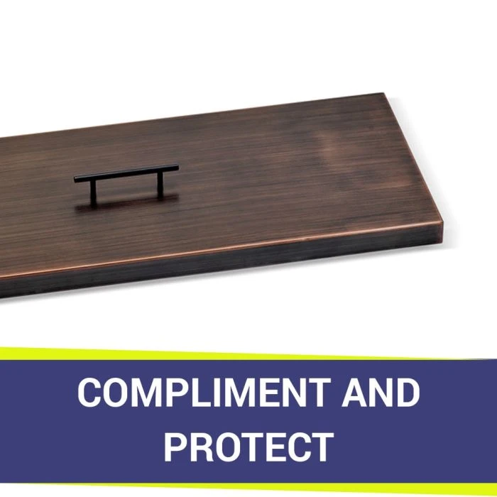 Rectangular Oil Rubbed Bronze Drop In Pan Covers- AFG 4 Rectangular Oil Rubbed Bronze Drop In Pan Covers- AFG - Image 2