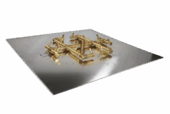 Warming Trends Crossfire Burner System With Square Pan -Grand Canyon cfb180 square plate