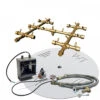 Warming Trends Crossfire 24V Round Electronic Spark Ignition Brass Gas Fire Pit Burner Kits 2 Warming Trends Crossfire 24V Round Electronic Spark Ignition Brass Gas Fire Pit Burner Kits -Grand Canyon cfb25024vikaplcdflkv