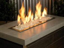 Ice Recycled Fire Glass 3/4" 8 Ice Recycled Fire Glass 3/4" -Grand Canyon cg ice m flame1