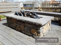 61″ X 31″ Rectangle Custom Stone Gas Fire Pit 36 61″ X 31″ Rectangle Custom Stone Gas Fire Pit -Grand Canyon chh rectangle 30x60 vailvalley cobbleledge mix 1 1