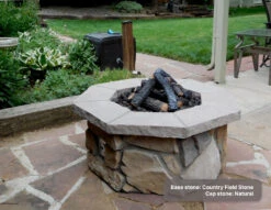 42″ Octagon Custom Stone Gas Fire Pit -Grand Canyon chhoct42 field nat 1024x7921 1