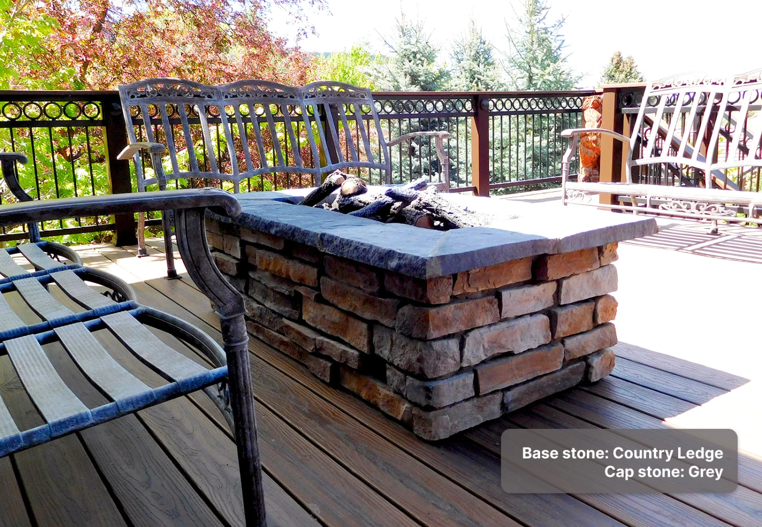 61″ X 31″ Rectangle Custom Stone Gas Fire Pit 9 61″ X 31″ Rectangle Custom Stone Gas Fire Pit - Image 7