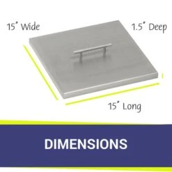Square Drop In Pan Covers- AFG 11 Square Drop In Pan Covers- AFG -Grand Canyon dimensions 12 5