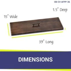 Rectangular Oil Rubbed Bronze Drop In Pan Covers- AFG 16 Rectangular Oil Rubbed Bronze Drop In Pan Covers- AFG -Grand Canyon dimensions 14 8