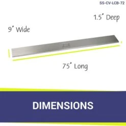 Linear Drop In Pan Covers- AFG 13 Linear Drop In Pan Covers- AFG -Grand Canyon dimensions 15 4