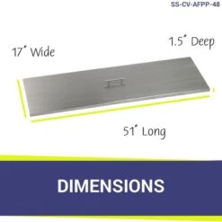 Rectangular Drop In Pan Covers- AFG 13 Rectangular Drop In Pan Covers- AFG -Grand Canyon dimensions 15 5