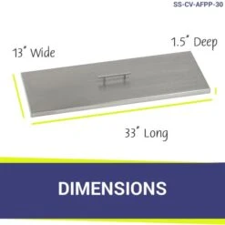 Rectangular Drop In Pan Covers- AFG 15 Rectangular Drop In Pan Covers- AFG -Grand Canyon dimensions 17 1