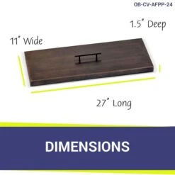 Rectangular Oil Rubbed Bronze Drop In Pan Covers- AFG 14 Rectangular Oil Rubbed Bronze Drop In Pan Covers- AFG -Grand Canyon dimensions 17 2