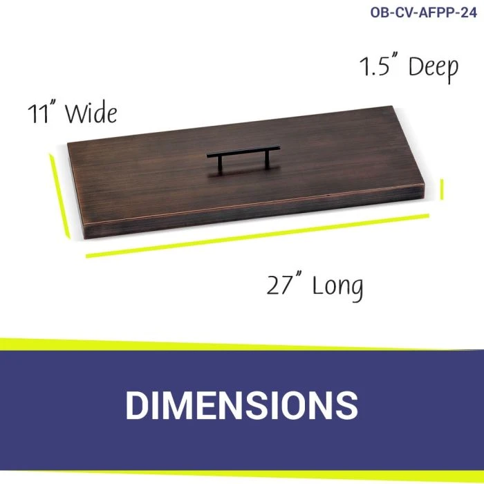 Rectangular Oil Rubbed Bronze Drop In Pan Covers- AFG 6 Rectangular Oil Rubbed Bronze Drop In Pan Covers- AFG - Image 4