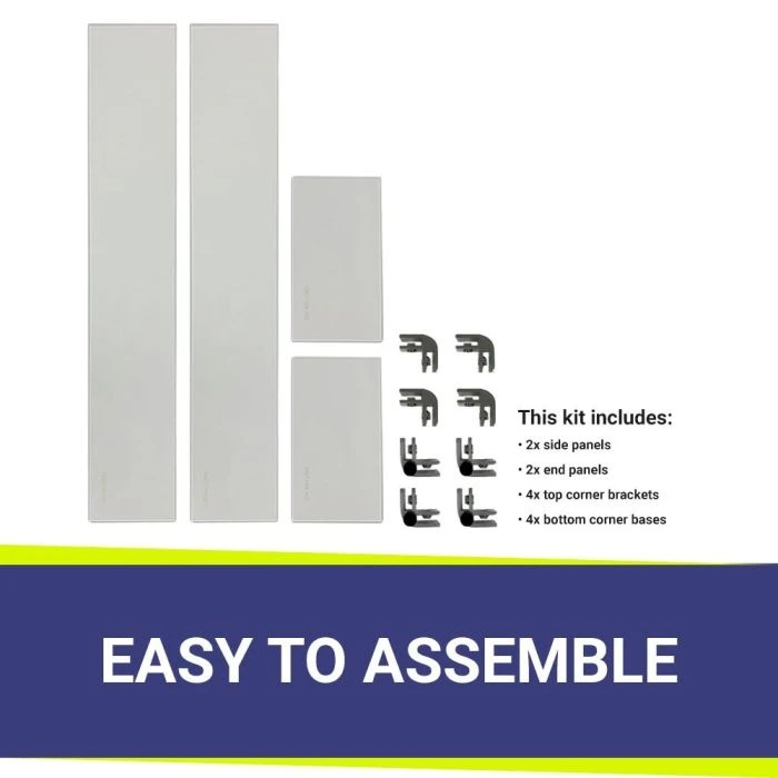 Rectangle Glass Wind Guards 5 Rectangle Glass Wind Guards - Image 3