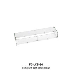 Linear Tempered Glass Wind Guard For 36" Pan