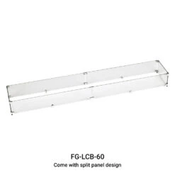 Linear Tempered Glass Wind Guard For 60" Pan