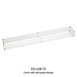Linear Tempered Glass Wind Guard For 72" Pan
