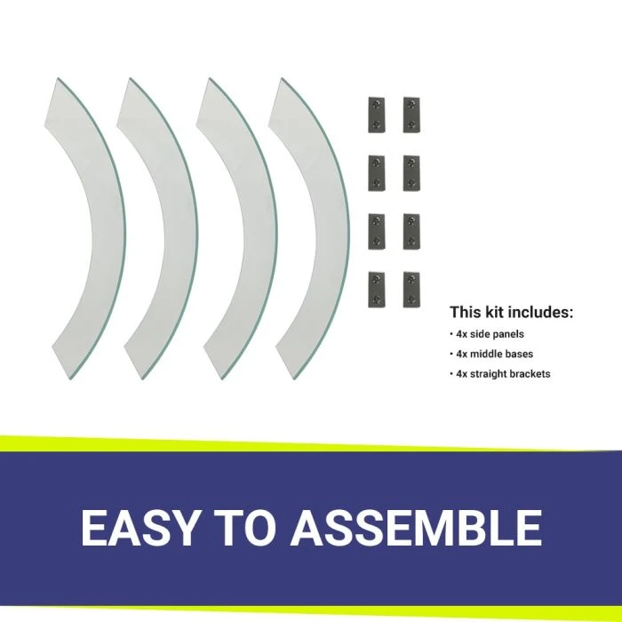 Round Glass Wind Guards 5 Round Glass Wind Guards - Image 3