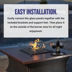 Square Glass Wind Guards 12 Square Glass Wind Guards -Grand Canyon flame guard gallery image5 2 6c6f11b9 38cb 4406 8dd6 c5ccf5a062e2