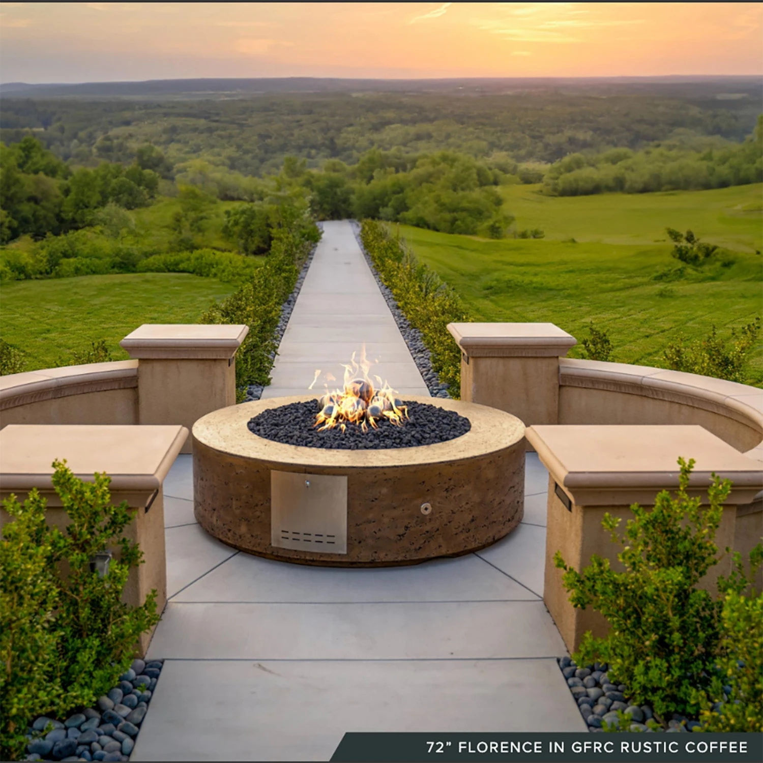 72" Florence Gas Fire Pit 3 72" Florence Gas Fire Pit