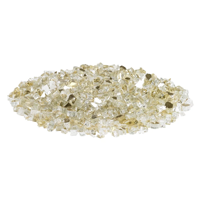 Gold Reflective Fire Glass 1/4" 4 Gold Reflective Fire Glass 1/4" - Image 2