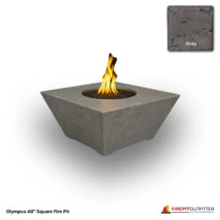 Grand Canyon Olympus 48″ Square Fire Pit 20 Grand Canyon Olympus 48″ Square Fire Pit -Grand Canyon gray Olympus 48 square fire pit