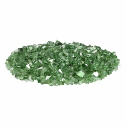 Evergreen Reflective Fire Glass 1/4" 8 Evergreen Reflective Fire Glass 1/4" -Grand Canyon green
