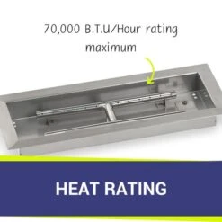 18" Drop In H-Burner With Pan 11 18" Drop In H-Burner With Pan -Grand Canyon heat rating 5