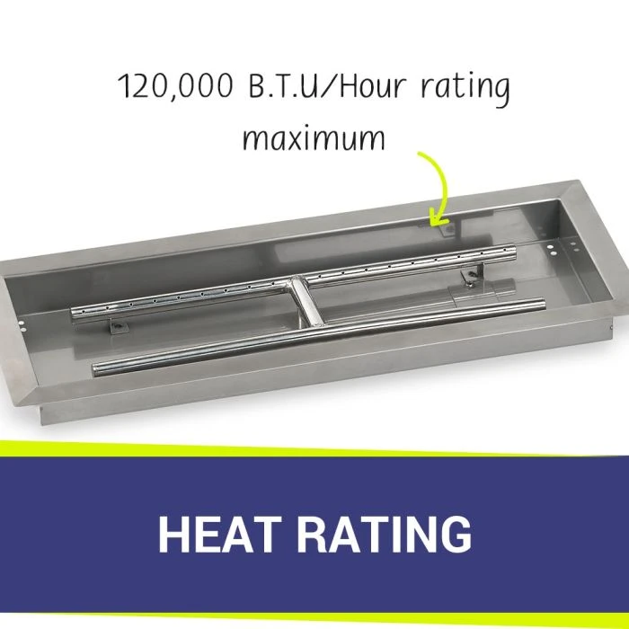 24" Drop In H-Burner With Pan 5 24" Drop In H-Burner With Pan - Image 3