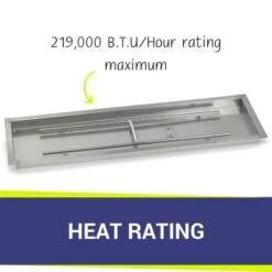 48" Drop In H-Burner With Pan 12 48" Drop In H-Burner With Pan -Grand Canyon heat rating 5 4