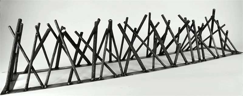 36" Linear Fire Twig Sculpture 3 36" Linear Fire Twig Sculpture