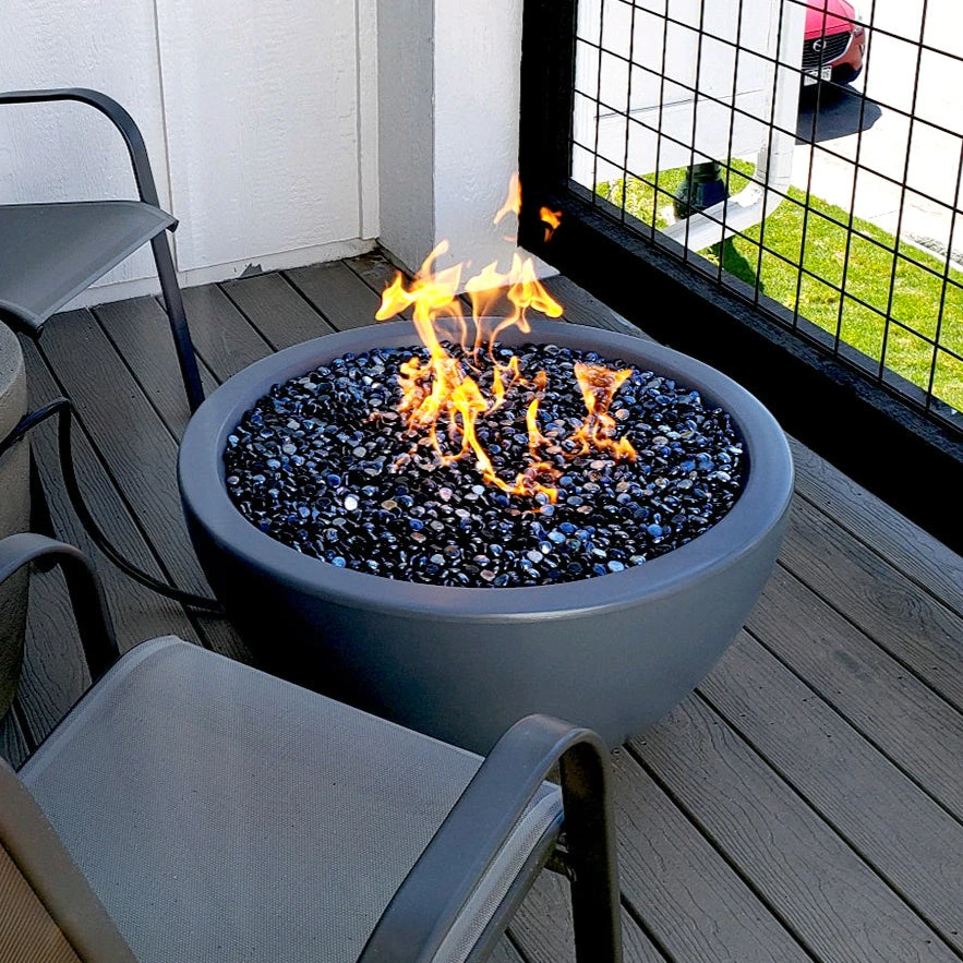 Luna Gas Fire Pit Bowl (2 Sizes, 30″ Or 38″) 4 Luna Gas Fire Pit Bowl (2 Sizes, 30″ Or 38″) - Image 2