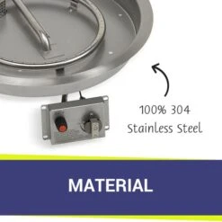 Round Drop-In Pan CSA Certfied Ignition System 12 Round Drop-In Pan CSA Certfied Ignition System -Grand Canyon materials 3 8